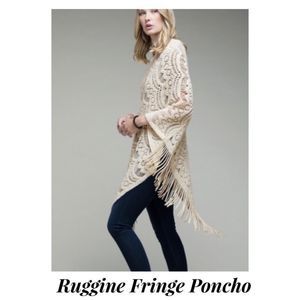 🆕 Ruggine Boho Fringe V-neck Poncho